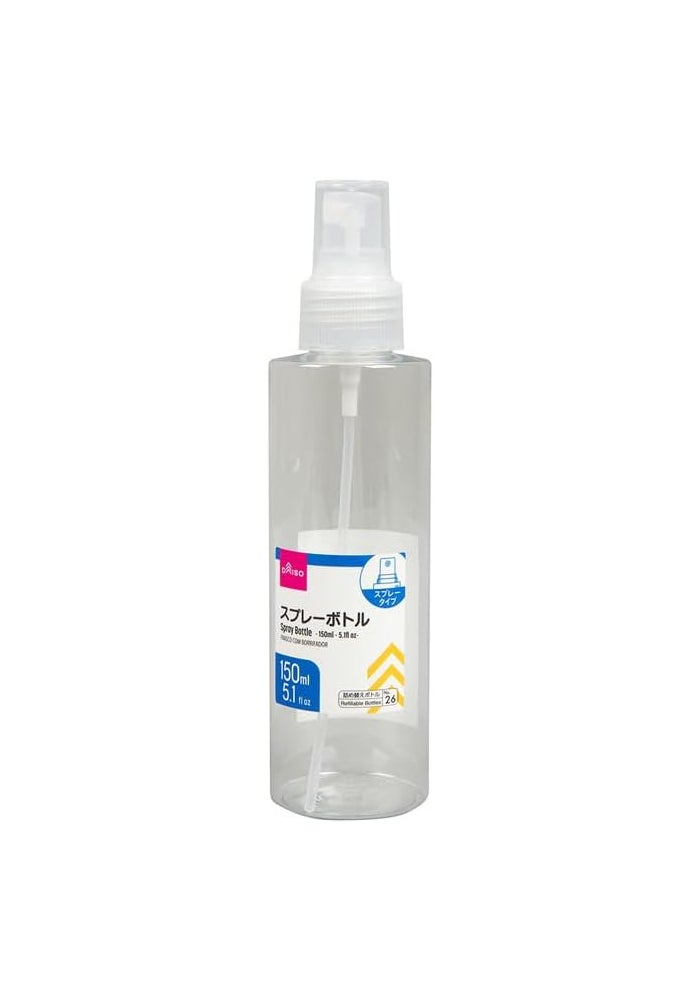 Daiso Spray Bottle - 150 ml Clear Refillable Container